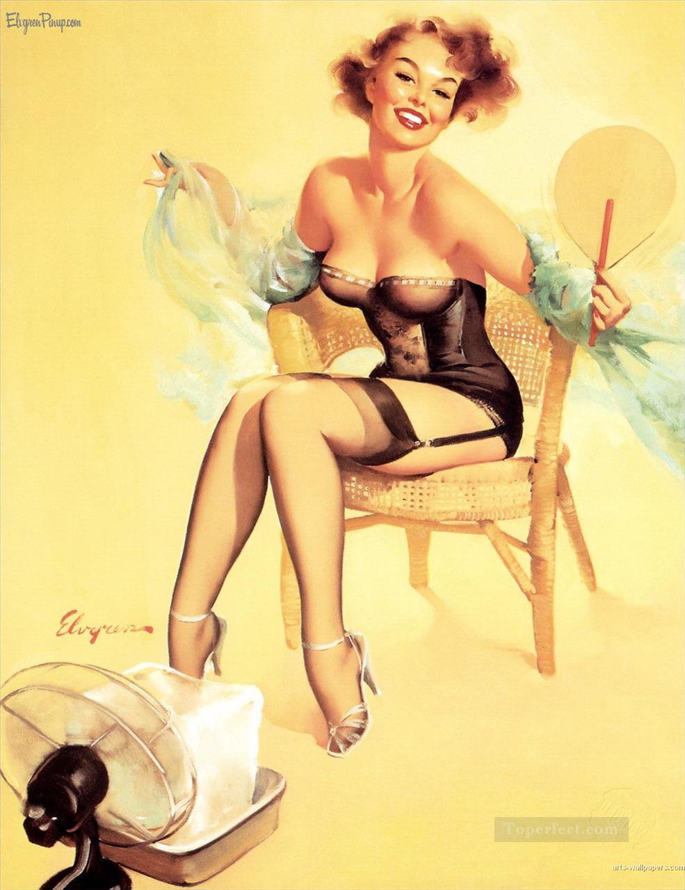 クーリングオフ 1958 ピンナップ油絵